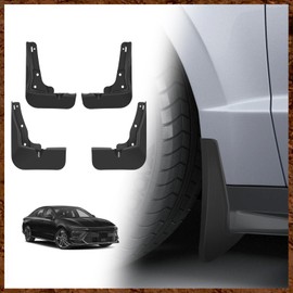 Muslogy Mud Flaps Splash Guards Compatible with 2024 2025 Hyundai Sonata Accessories Front and Rear Mudguards 4PCS ABS Material All Weather No Drilling Fender Kit with Hardware Accessories
