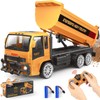 FUUY RC Dump Truck Toy for Kids - 2.4 GHz
