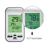AMTAST Wireless Solar Swimming Pool Thermometer with Calendar Alarm Clock