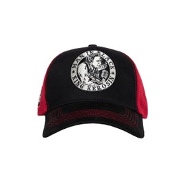 King Kerosin Men's Trucker Cap Mesh Cap Vintage 1950S Rockabilly Retro Cap Snapback Man In Black Music Man In Black, black, One Size