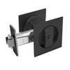 9BUILD Black Pocket Door Hardware Square Pocket Door Lock Privacy
