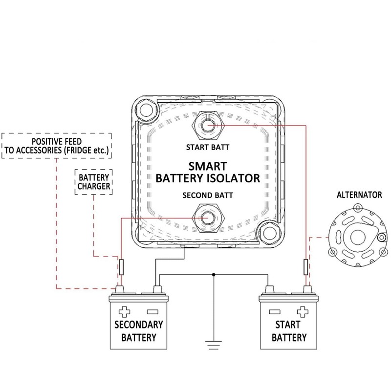 Jtron 12V 140 Amp Dual Battery Smart Isolator Kit- VSR