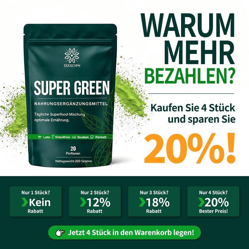 Green Helper Detoxification Powder, 200 g with 10 g Spoon,