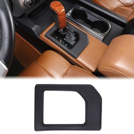 Aunginsy Gear Shift Panel Trim Cover Fit Toyot@a Tundra 2014-2021 Car Gear Shift Console Anti-Scratch Panel Frame Gear Shift Panel Decoration Cover Center Console Inter Trim ABS Interior Accessories