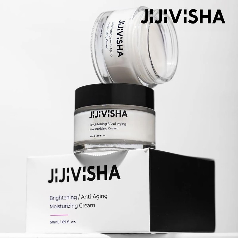 Jijivisha Brightening Anti-Ageing Moisturising Cream, Skin Renewal Formula, Reduces Redness,