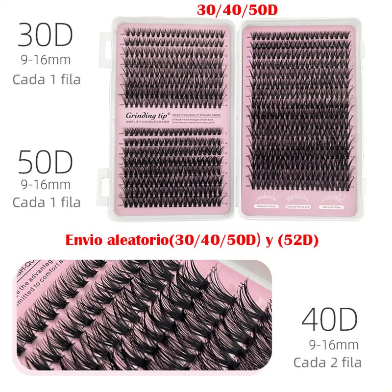 Kit De Extensión De Pestañas Naturales De 480 Piezas
