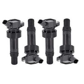 Riloer UF652 27301-2B100 C1803 B208 U5297, Ignition Coil Set of 4, Compatible with Kia Rio 2012-2015 Soul 2012-2013 Rio5 2006 Compatible with Hyundai Accent Veloster 2012-2014