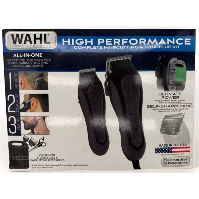 Wahl High Performance Complete Haircutting & Touch-Up Kit All In
