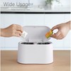 Mini Trash Can with Lid - Removable Small Garbage Can,