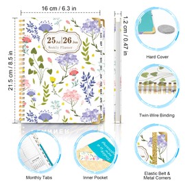 2025-2026 Diary Week to View - A5 Academic Diary, Monthly and Weekly Planner 2025-2026 - Jul. 2025 - Jun. 2026, 21.5 X 16 cm Months to View, A5 Planner for Home/School/Office