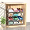Sulishang 4 Tiers Stackable Can Rack Organizer, Wear-resistant Upgrade Beverage