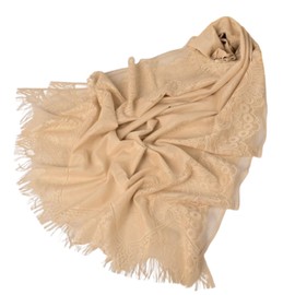 3MDGHD Women's Stole, Shawl, Large, Wedding, Party, Air Conditioning, Cold Protection, Formal, Thin, Lightweight, beige