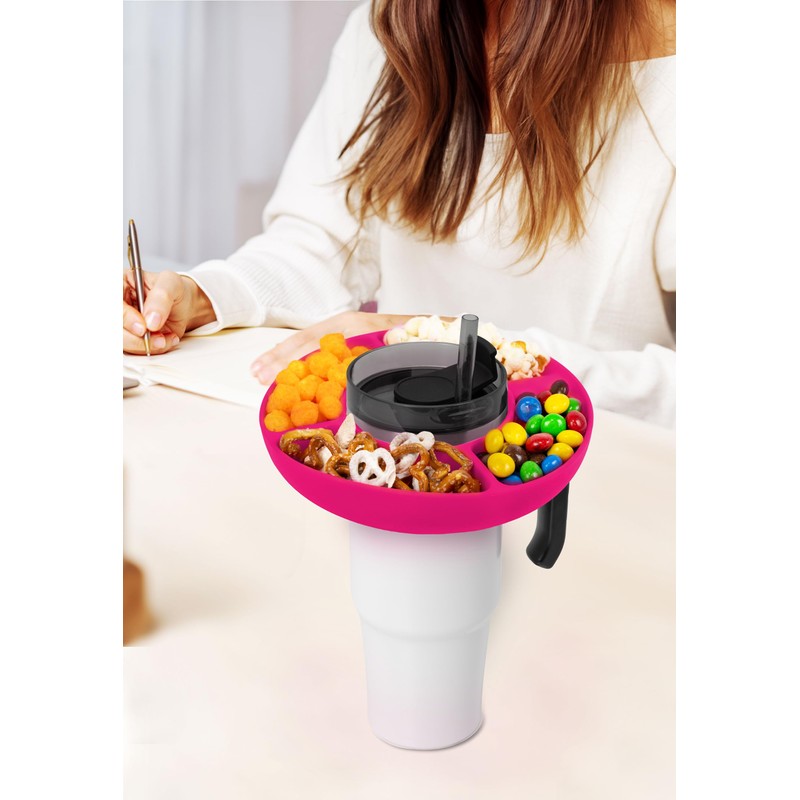 Handy Gourmet Tumbler Topper Snack Tray
