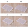 Paialco A5 Clear Plastic Storage Box, 6 x 8 Inch