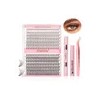 Extensiones Pestañas Diy, Kit De Racimos De Pestañas Mixto