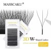 Masscaku Paquete De Extensiones De Pestañas Masscaku 3d Clover Fan