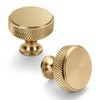 Asidrama 10 Pack Champagne Bronze Kitchen Cabinet Knobs Knurled Dresser