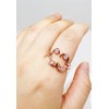 Birthstone CZ Breast Mother's Day Unique Band Rings for Women