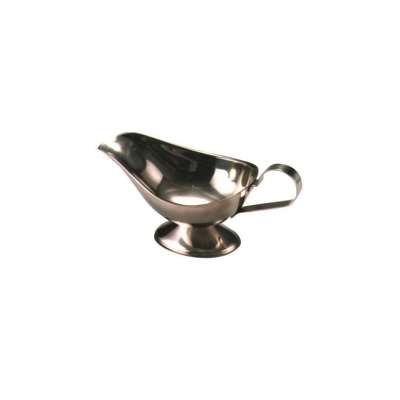 Genware NEV-B6389 Sauce Boat, Stainless Steel, 300 mL, 10 oz.