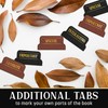 LPSTORE12 Premium Bible Tabs Set, 75 PCS PU Leather Bible