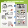 Pavsrmy Steamer Basket, 3rd Generation Stainless Steel Vegetable Steamer with