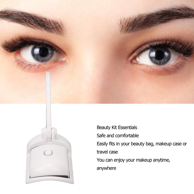 Electric Eyelash Curler Mini Portable USB Rechargeable Temperature Control Long
