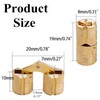 4 Pcs Hidden Brass Barrel Hinges, Concealed Box Hinges Invisible