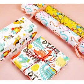 EVOKK Vibrant Eco-Friendly Gift Wrapping Paper - Premium Recyclable Birthday Wrapping Paper Roll for Kids' Parties, Holidays, and Special Occasions