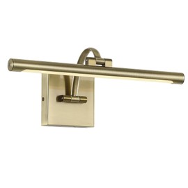 DESOOP - Luces de fotos para pared con cable duro, bronce antiguo, luz de arte regulable, iluminación LED para galería de pared, retrato de pared, 15.7 pulgadas, 7 W, 2700 K