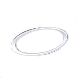 fatteryu 3D Chrome Steering Wheel Sticker For Ford Fiesta Ecosport Kuga Escape Focus Mondeo