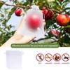 100Pcs Fruit Protection Bags 8x12 inch, White Fruit Net Bags,