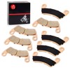 Front & Rear Sintered Brake Pads Kit Compatible with Polaris