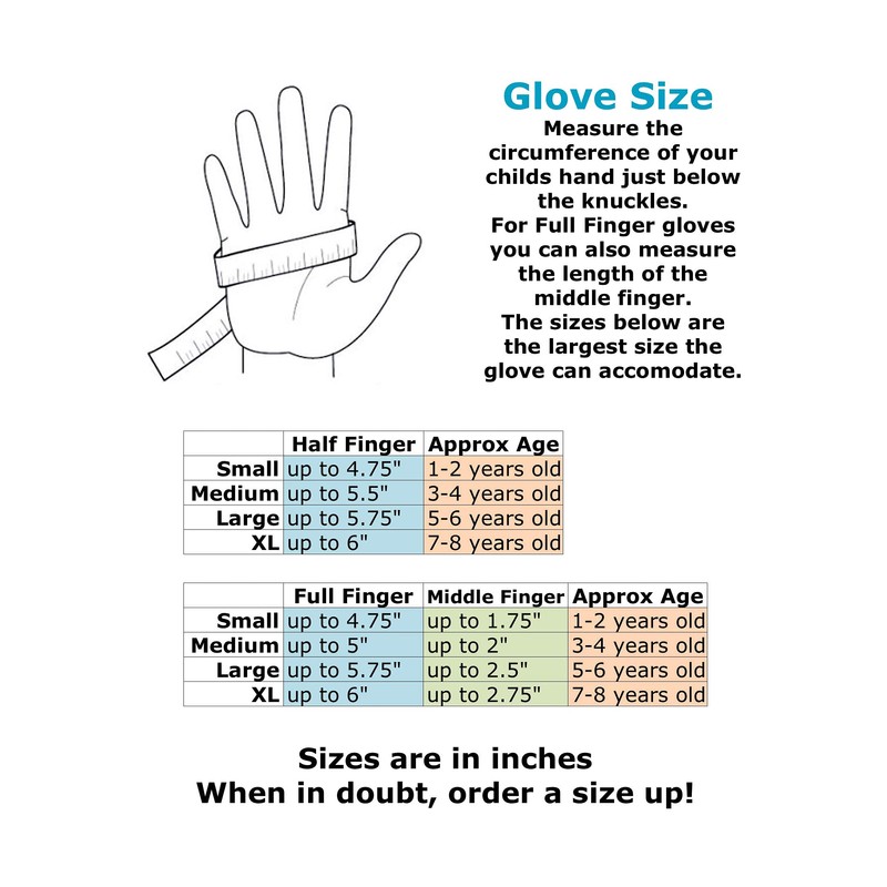 ZippyRooz Guantes de bicicleta para niños pequeños y pequeños, tamaño