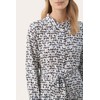 PART TWO Women's Shirt with Long Sleeves, Pockets, Belted Dress,