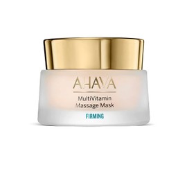 AHAVA Firming MultiVitamin Massage Mask - Enhances Firmness, Luminosity & Radiance, Enriched with Antiaging Vitamin C, Pro B5, B3, D & Exclusive Osmoter, Blend of Dead Sea Minerals, 1.7 Fl.Oz