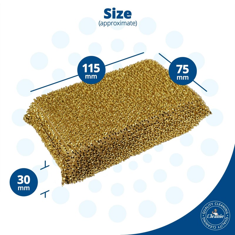 Mr Cleanie Metalised Washing Up Non-Scratch Scourer Sponge Pads Cleaning