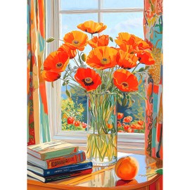 1000 Piece Puzzles for Adults Clearance, Beautiful Springtime Flowers Puzzle for Adults, Impossible Challenge Art Jigsaw Puzzles, for Gifts Party Games Family, 27.5X19.7 in Dust-Free Puzzle