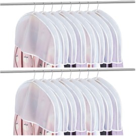 Patelai Shoulder Covers 24 x 12 x 2 Inches Garment Covers Clothes Covers for Hanging Clothes for Closet Storage Suit, Coats, Jackets, Dress Closet Storage(8 Pieces)