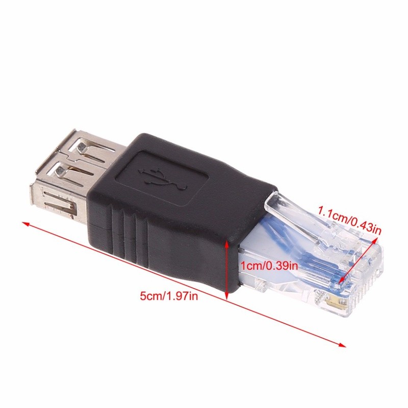Herfair Ethernet to USB Adapter 2PCS for ADSL Modem/Router/Computer Camera/Surveillance