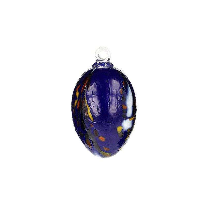 Marolin Handmade Glass Easter Egg - Lapis Blue
