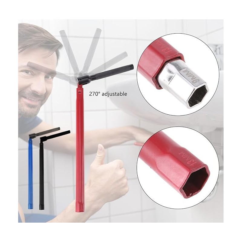 8-13mm Wrench Socket Plumber Back Nut Kit Tap Installation Tool