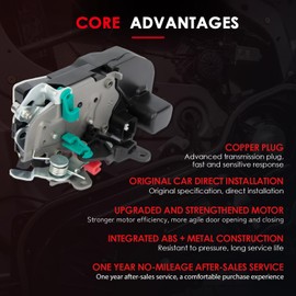 CCIYU Door Latch Lock Actuator for Jeep Grand Cherokee 1999 2000 2001 2002 2003 2004 Front Right Passenger Side Door Lock Actuators Replaces 931-002