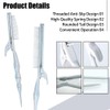 Teasing Clip Comb,Coloring Styling Hair Straightening Tools, Rat Tail Teasing