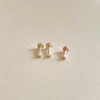 14k ultra-mini heart piercing lablet bar thickness 1mm gift package