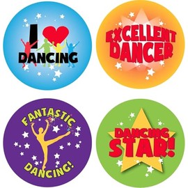 Dancing Themed Stickers, Sports & Dance Schools - Clubs x 144 (Plus 90 x 10mm Labels)