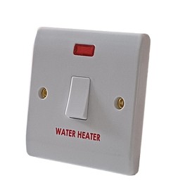 ÉABCON Water Heater Switch, 20 Amp, Stylish and Robust, White