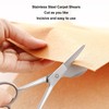 Stainless Steel Applique Scissors Duckbill Blade Comfortable Ergonomic Handle DIY