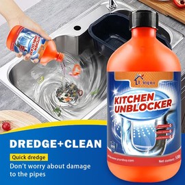 LIAPU Liquid Hair Drain Clog Remover & Cleaner, For Toilets, Sinks, Tubs - Septic Safe,Dissolves 200+ Blockages and Kills 99% of Bacteria - Colour: 3 PC