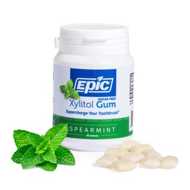 Epic Gum - Aspartame Free 100% Xylitol - Chewing Gum Sugar Free Gum - Spearmint Flavored, 50 Pieces (Pack of 1)
