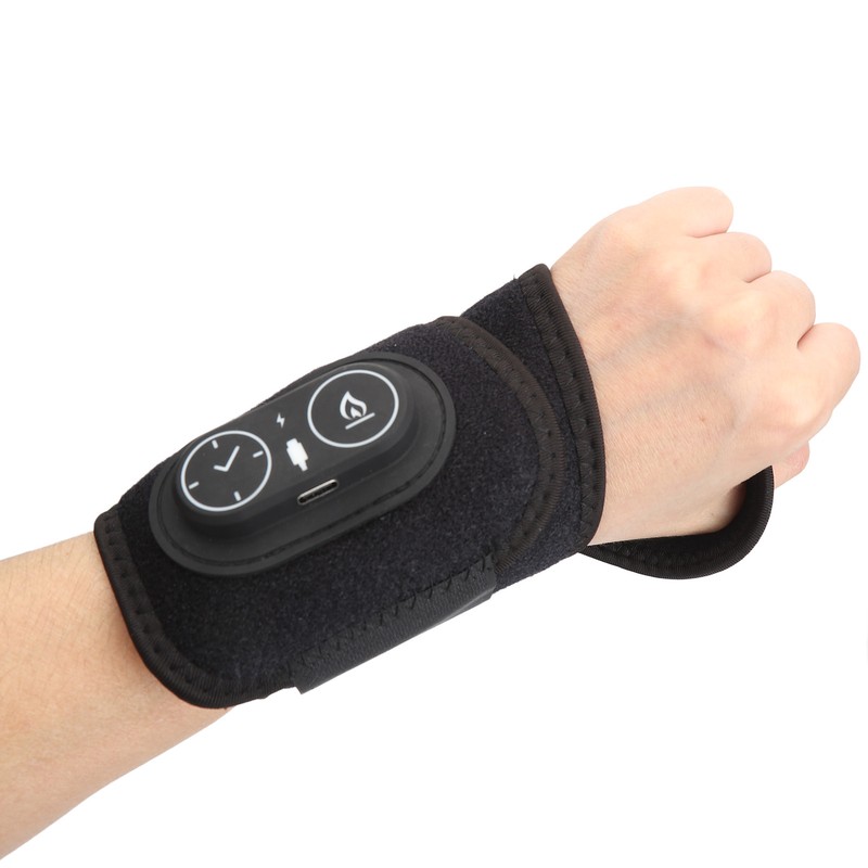 Electric Heated Wrist Brace 3 Temperature Gears Timing Hot Compress